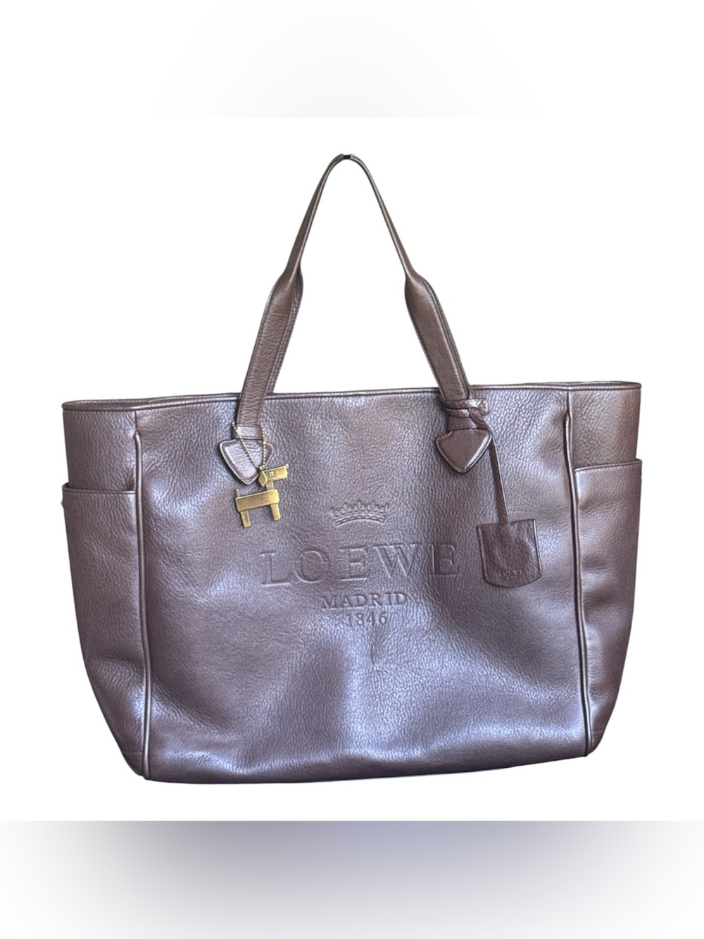 Loewe Brown Leather Heritage Bag- Great Condition